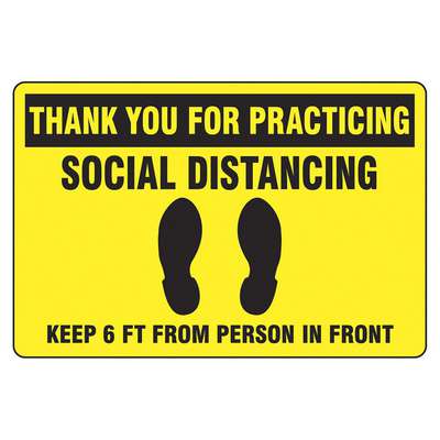 Floor Sign Social Distance