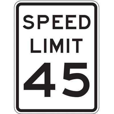 Traffic Sign,24"H,18"W,Aluminum