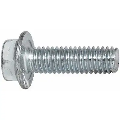 1/4" 1/4-20 Grade 5 Serrated Hex Flange Bolts Zinc Plated All Sizes & Qty's 