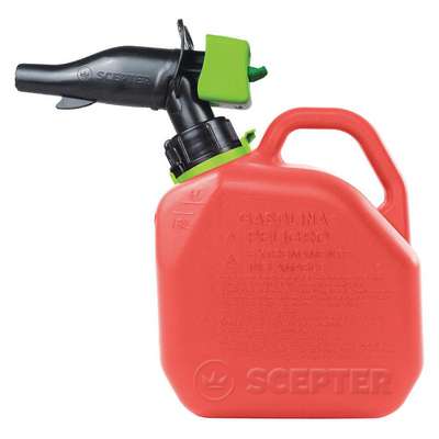 Gas Can,1 Gal.,Red,PP,11-3/