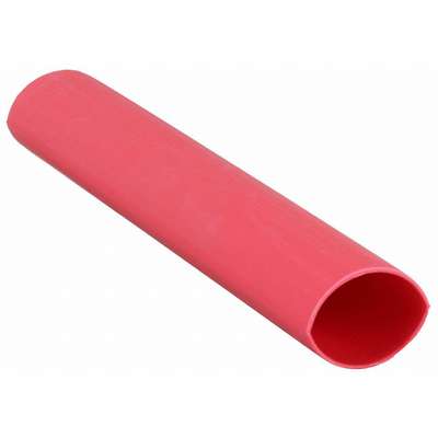 Shrink Tubing,0.4in Id,Red,6in,