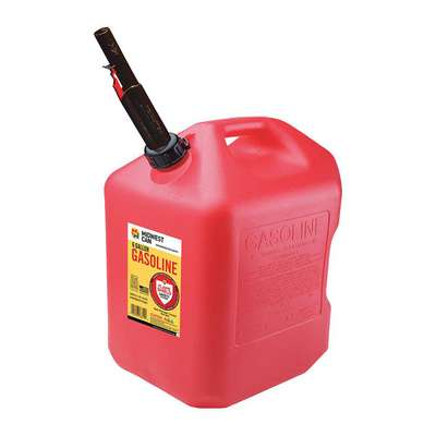 Gas Can,6 Gal.,Self,Red,Hdpe,