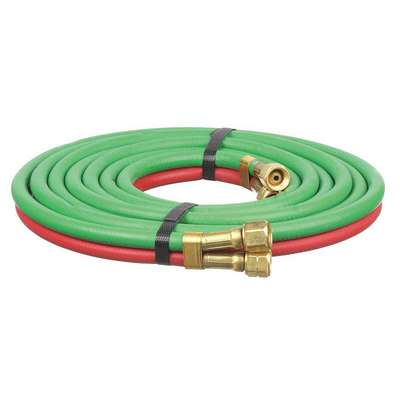 Radnor 5/16 X 25 Grade T Twin Welding Hose With BB Fittings 