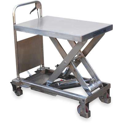 Scissor Lift Cart,400 Lb.,SS,