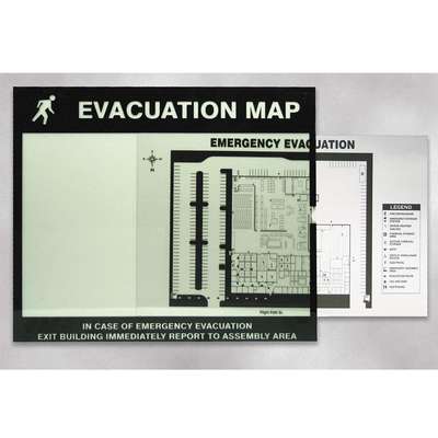 Map Holder,Fits 8 1/2 x 11 In