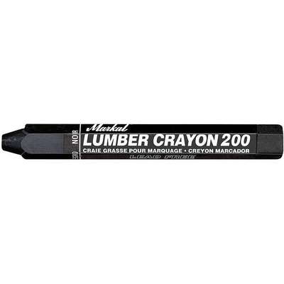 Lumber Crayon,Black,Pk 12