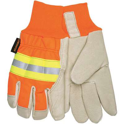 Leather Palm Gloves,Pigskin,Xl,