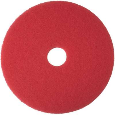 Buffing Pad,Red,Size 11",Round,
