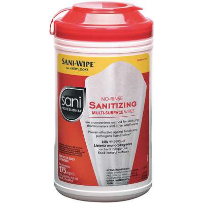 Sanitizing Wipes,Canister,175