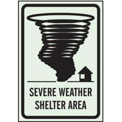Safety Sign, Severe Weather,Sh