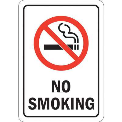 No Smoking Sign,10x7 In.,