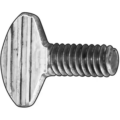 Steel Flanged Spade-Head Thumb Screw Thread Size #10-24 