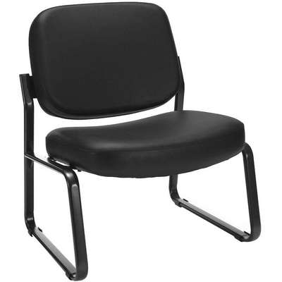Armless Chair,Black,Vinyl/