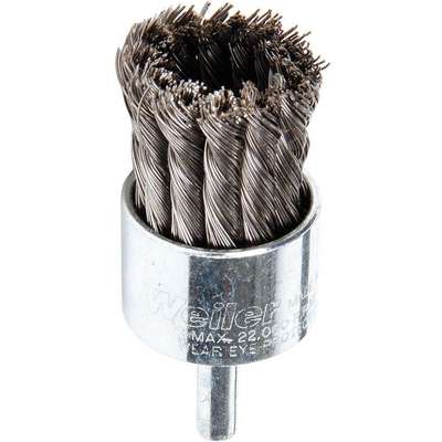 Knot Wire End Brush,Steel,1-1/