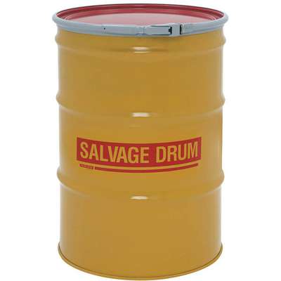 Salvage Drum,Open Head,55 Gal.,