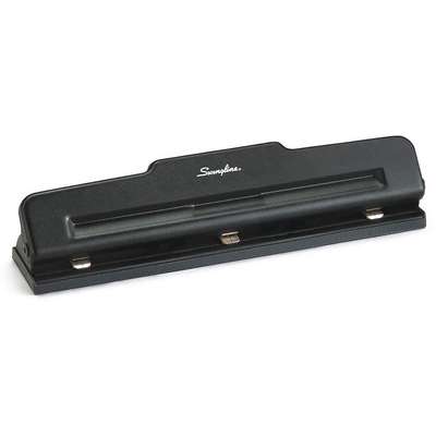 12-Sheet Electric Three-Hole Punch, 9/32 Holes, Black - Office Express  Office Products