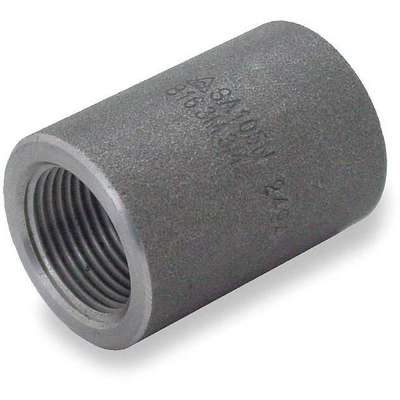 Coupling,2 In,Threaded,Black