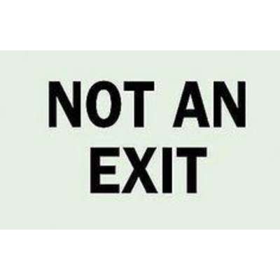 Not An Exit Sign,7 x 10In,