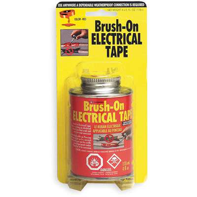 Brush On Electrical Tape,Red,4