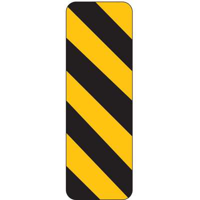 Traffic Sign,12 x 6In,Bk/Yel,
