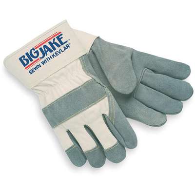 Leather Palm Gloves,XL,White,Pr