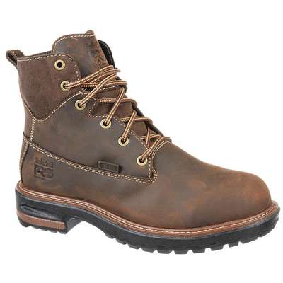 Work Boots,9-1/2,R,Brown,Alloy,