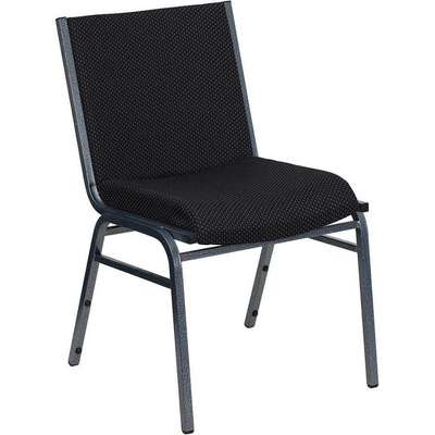 Stack Chair,Black Seat,Fabric
