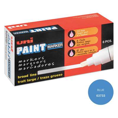 Paint Markers,Blue,Broad,PK6