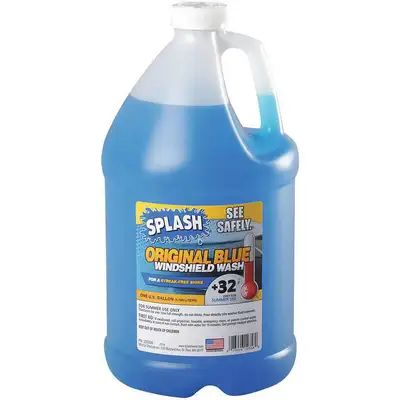 Splash Windshield Washer, 1 gal., Plastic Bottle, Summer Blend, 32 Freezing  Point (F)