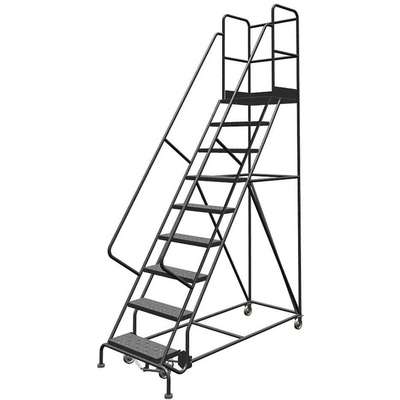 Rolling Ladder,9 Step,Steel,