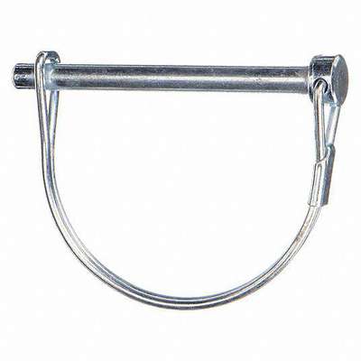 911116-2 Safety Pin: Steel, Not Graded, Zinc Plated, 1/4 in Pin