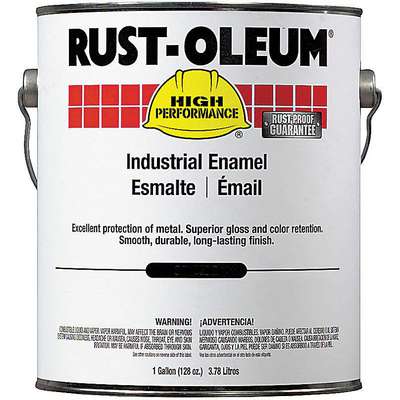 911040-3 Rust-Oleum Interior/Exterior Paint: For Metal/Wood, White, 1 gal  Size, Oil, Less Than 450g/L, High Gloss