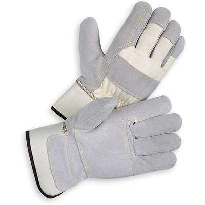 Leather Gloves,Double Palm,L,Pr