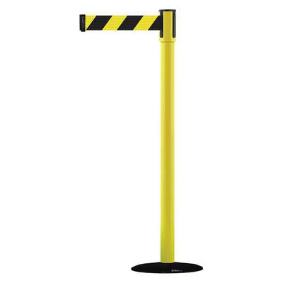 Barrier Post With Belt,Yellow