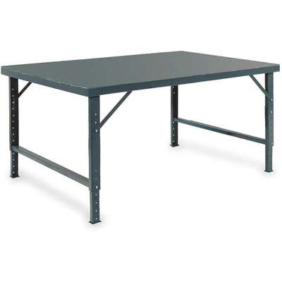 Adj. Work Table,Steel,60" W,