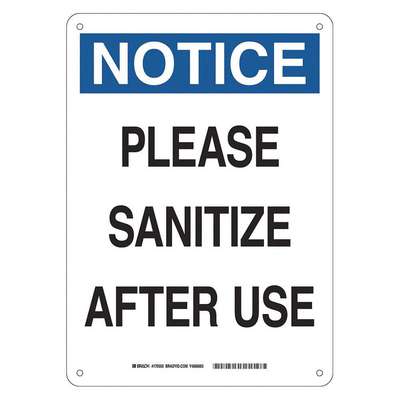 Please Sanitize Afteruse Sign