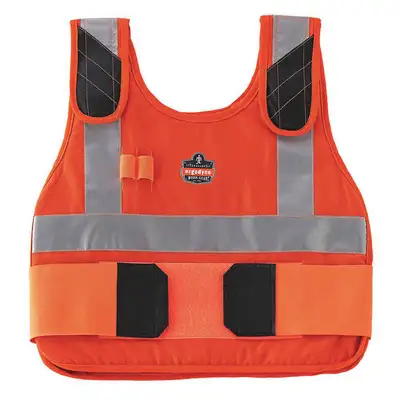 Fr Cooling Vest,Orange,4 Hr.,L/