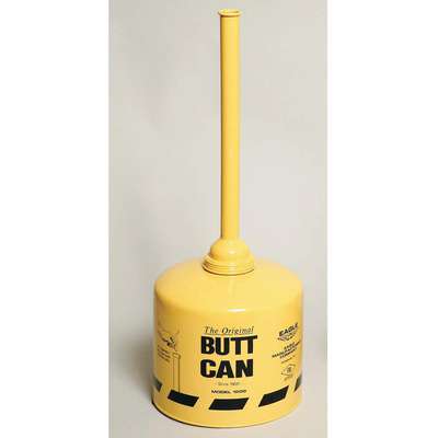 Receptacle,Butt Can,Yellow,32 In