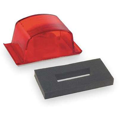 Small Square Pc-Rated Lamp,Red
