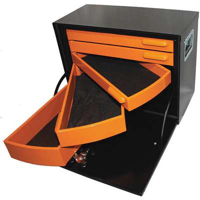 Five Drawer Road Box,Orange/