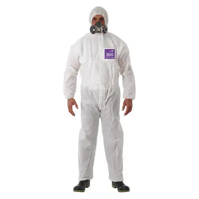 Hooded Coverall,Elastic,L,PK25