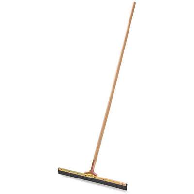 924805-3 Rubbermaid 24W Straight Rubber Floor Squeegee With Handle, Black
