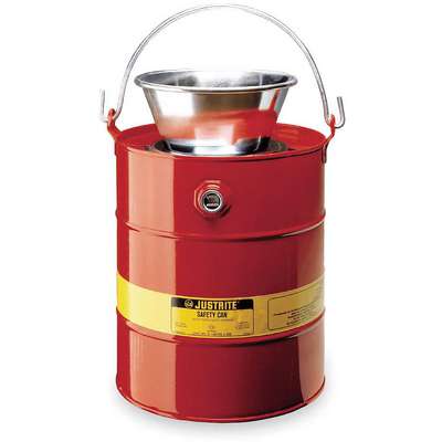 Safety Can,Steel,3 Gallon,Red