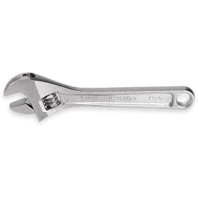 Adjustable Wrench,6 In.,Chrome,