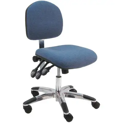 Task Chair,450 Lb.,Blue,Plshd