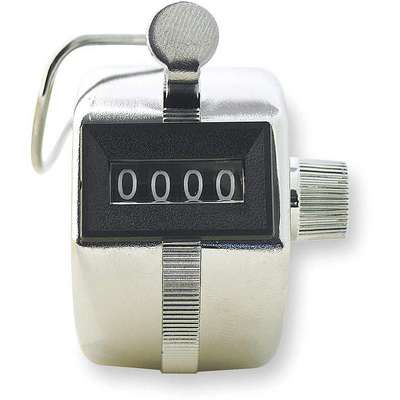 910856-1 ENM Mechanical Tally Counter, Silver, Number of Digits: 4, Hand  Held Mounting