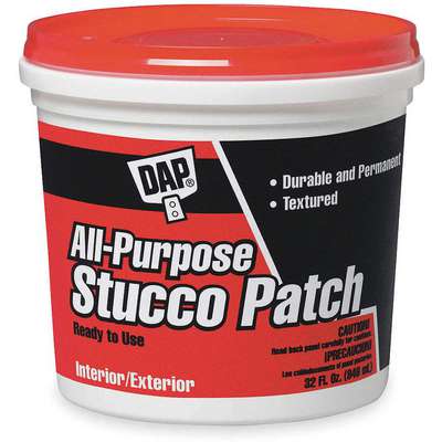 915097-9 DAP All-Purpose Stucco Patch, 1 gal. Size, White Color