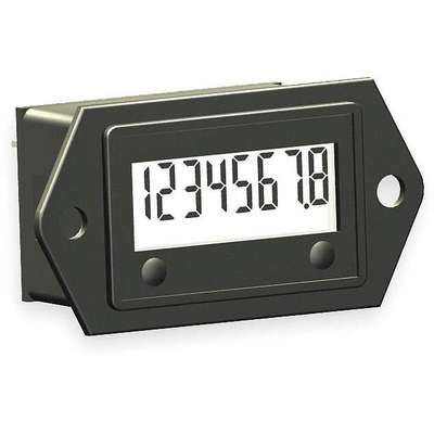 Lcd Hour Meter,2-Hole,1.10 In