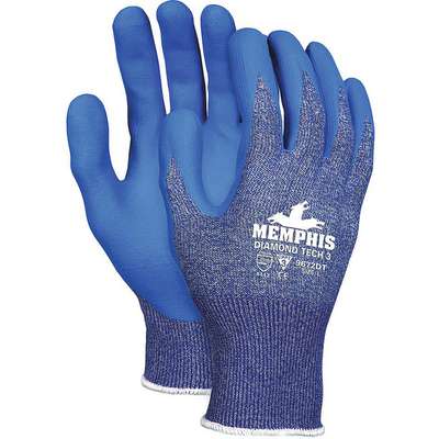 Cut Resistant Glove,A3,L,Blue,