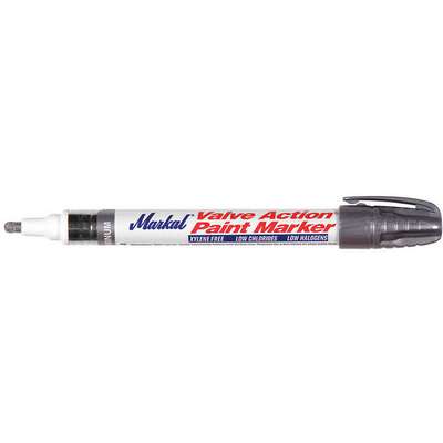 910906-7 Markal Permanent Paint Marker, Paint-Based, Whites Color Family,  Medium Tip, 1 EA
